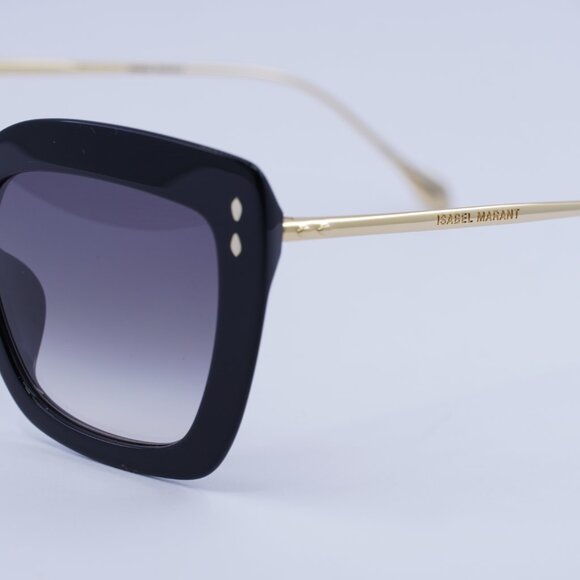 🕶️New Isabel Marant IM 0083/G/S 02M2 9O Sunglasses - Black/Gold Frame - Picture 6 of 10